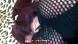 hey, watch me give my ass, cuckold! brazilian bruna silva humiliates hubby.