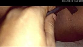 My indian wife gets her pubic hair cut by me in our amateur couple video