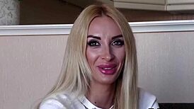 Blonde Shows Big Tits and Ass in Casting