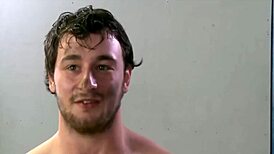 safado sucking three guys in the locker room