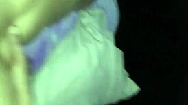 In the late night, black bbw receives a backshot creampie.