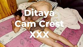 Ditaya, the Mature Asian Bodybuilder, Receives Sexy Massage from Cam Crest Featuring Big Cock Fetish