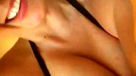 Big tits Gianna teases on webcam with seductive poses