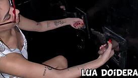 Brazilian Wife Sucks Dick In Gloryhole Then Invites Black Guy For Rough Pussy Fucking