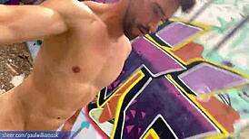 crazy hot male walks naked in abandoned house 😍