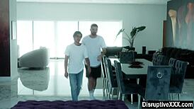 I watch the young gay boy lose his virginity to his older lover in bareback anal.