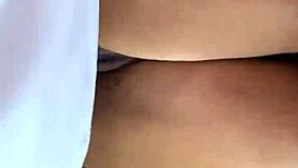 Filling my wet pussy with hard cock in POV.