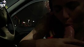 the chick i met at the market agreed to fuck hidden in the car in the open parking.