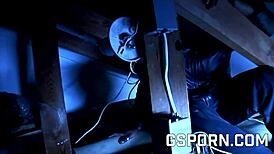 Hey, sexy ebony milf, take this big black cock hard