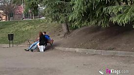 Brad's Girlfriend Craves Public Blowjobs and Proves It Outdoors