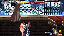 Jessica battles Warugiria in paid hentai sex scene with cumshot