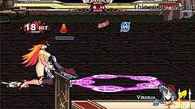 Jessica battles Warugiria in paid hentai sex scene with cumshot