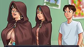 I’m obsessed with Summertime Saga Part 22, the intense sucking drives me crazy!