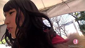 deep sucking on all fours with vacuum blowjob and tit job