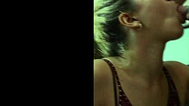 Blonde Teen Gives Homemade Blowjob In Kitchen