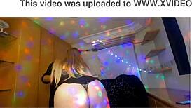 Naughty brunette gets her ass fingered and fucked during a wild carnival holiday