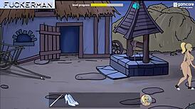 Futurani Fuckerman slams Ella with rough cumshot in V 0.2 gameplay