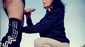 I bent her over for a blowjob and doggystyle on the road