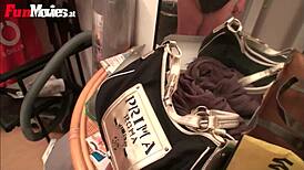 Fat Housewife Intensely Fucks Herself With Dildo