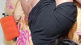 couple fucks in doggystyle, bent over