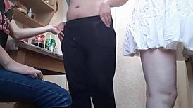 Holy Cow! Girlfriend Licks Me in Kitchen During Chef Prep!