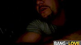 Selena Sosa's Hairless Brunette Riding Cumshot on Bus