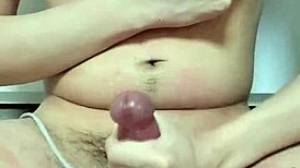 Korslaveman ties himself up and spanks hard for pleasure