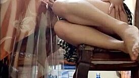 Latina Student Bends Over For Intense Pussy Play