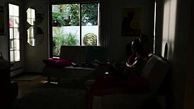 Taboo teen bent over for outdoor doggystyle action