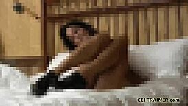 In this femdom session, you eat your own cum as tribute to the goddess.