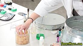 teen student subtly throats dick and rides cock