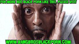 Feeling the intense pleasure of fucking a tight black babe with a huge black cock.