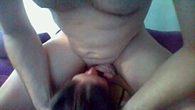 milf gives deepthroat blowjob with ass licking and hair pulling