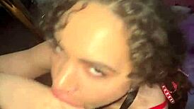 Naudi Nala performs throat magic.