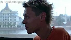 this teen couple goes wild with extreme public sex on a city bus. passengers can’t look away from the raw action.