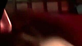 Blonde sucks dicks through glory hole in bdsm mansion