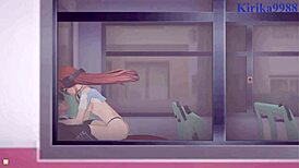 Hey, Futaba Sakura, Ann Takamaki, and Ren Amamiya in intense hentai sex! 😈