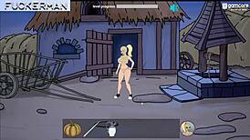 Futurani Fuckerman slams Ella with rough cumshot in V 0.2 gameplay