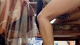 Latina Student Bends Over For Intense Pussy Play