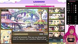 Vtuber Lewdneko Spanks and Moans in Evenicle Hentai Game