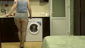 a blonde wife in miniskirt seduces client in part 1 deal