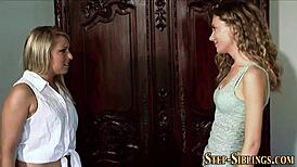 lesbian amateurs explore kissing and fingering in high definition scissoring session