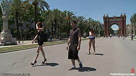 Spanish Babe Anal Fucked Hard in Public Outdoor Scene