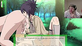 i took down tsunade in this anime hentai threesome with doggystyle creampie and blowjob