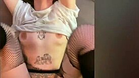 In this POV scene, a cute teen gets oiled up and filled with cum during intense sex.