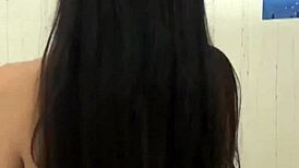 damn! bathroom sex got me cum all over my face!