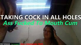 Taking Cock in All Holes - Ass Fucked to Mouth Cum!