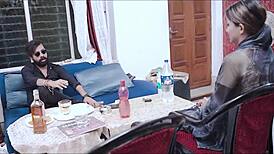 indian newlyweds banging hard with wife taking it deep!