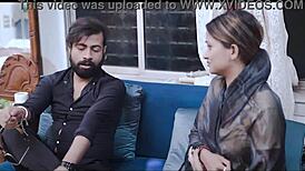 indian newlyweds banging hard with wife taking it deep!