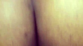 Ebony BBW throws ass back in homemade doggystyle